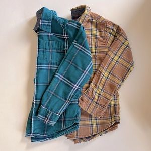 SET OF 2 Boy’s Flannel Shirts